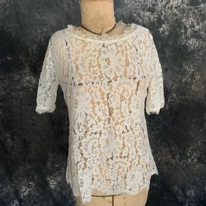 Anthropologie Vanessa Virginia lace blouse